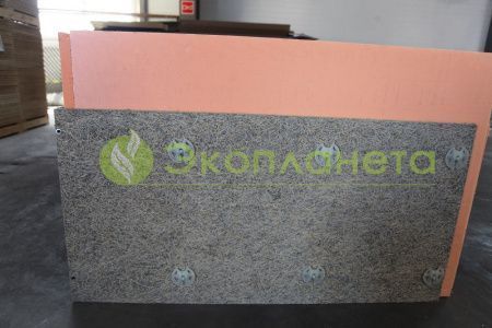 Фибролитовая плита ФП-570 25 мм с фаской 5 мм (серый цвет)