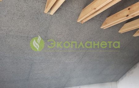 Фибролитовая плита ФП-570 25 мм с фаской 5 мм (серый цвет)