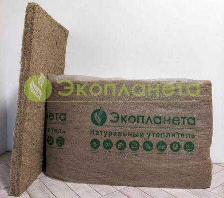 Утеплитель из льна и пеньки "Экопланета Экстра" 50 мм
