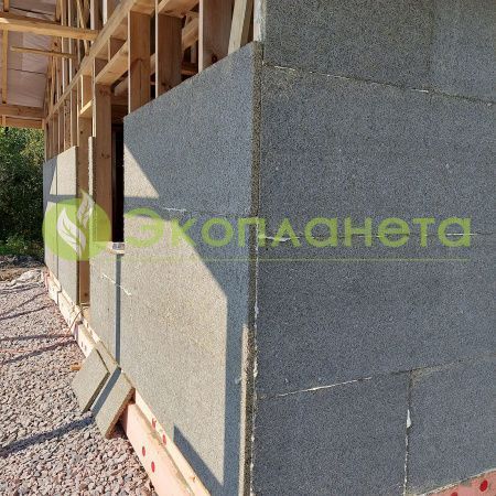 Фибролитовая плита ФП-570 25 мм с фаской 5 мм (серый цвет)